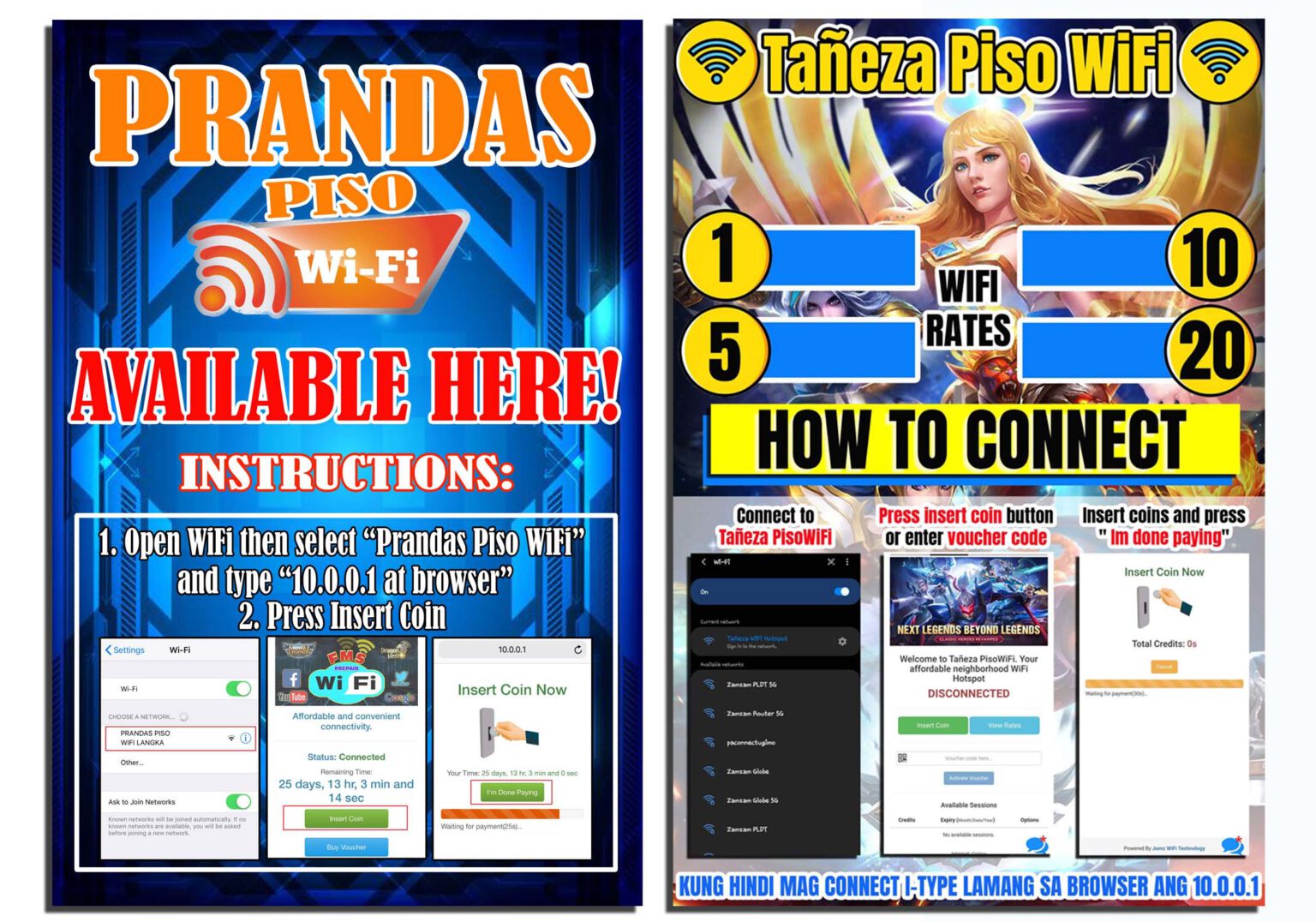 Ado Piso Wifi Banner Tarpaulin Design