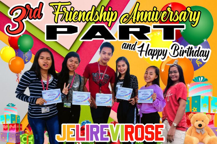 Friendship Anniversary Tarpaulin Design