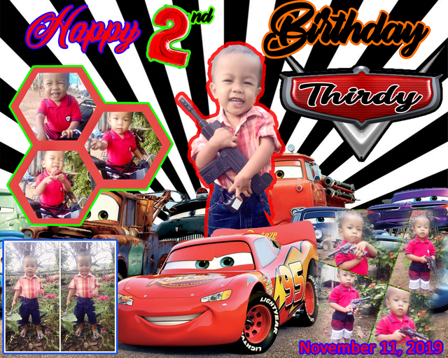 Lightning MC Queen Birthday Sample Tarpaulin Design