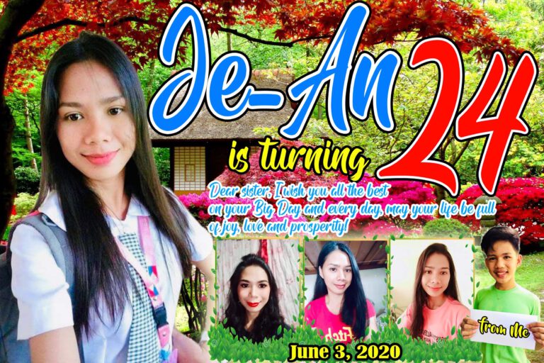 Forest Theme 24th Birthday Tarpaulin Design