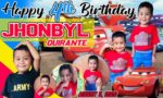 Lightning Mc Queen 4th Birthday Tarpaulin Design