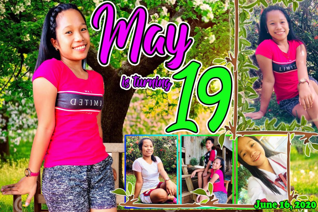 Forest Theme 19th Birthday Tarpaulin Design