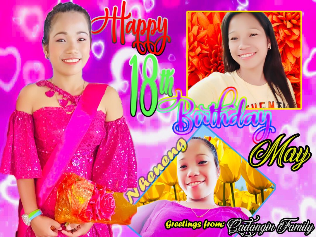 18th Birthday Tarpaulin Sample Design