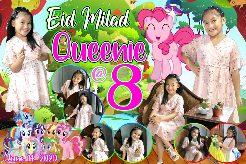 Little Pony 8th Birthday Tarpaulin Design