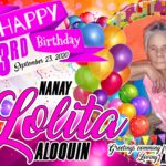 3x4 nanay lolita 73rd birthday tarpaulin design original