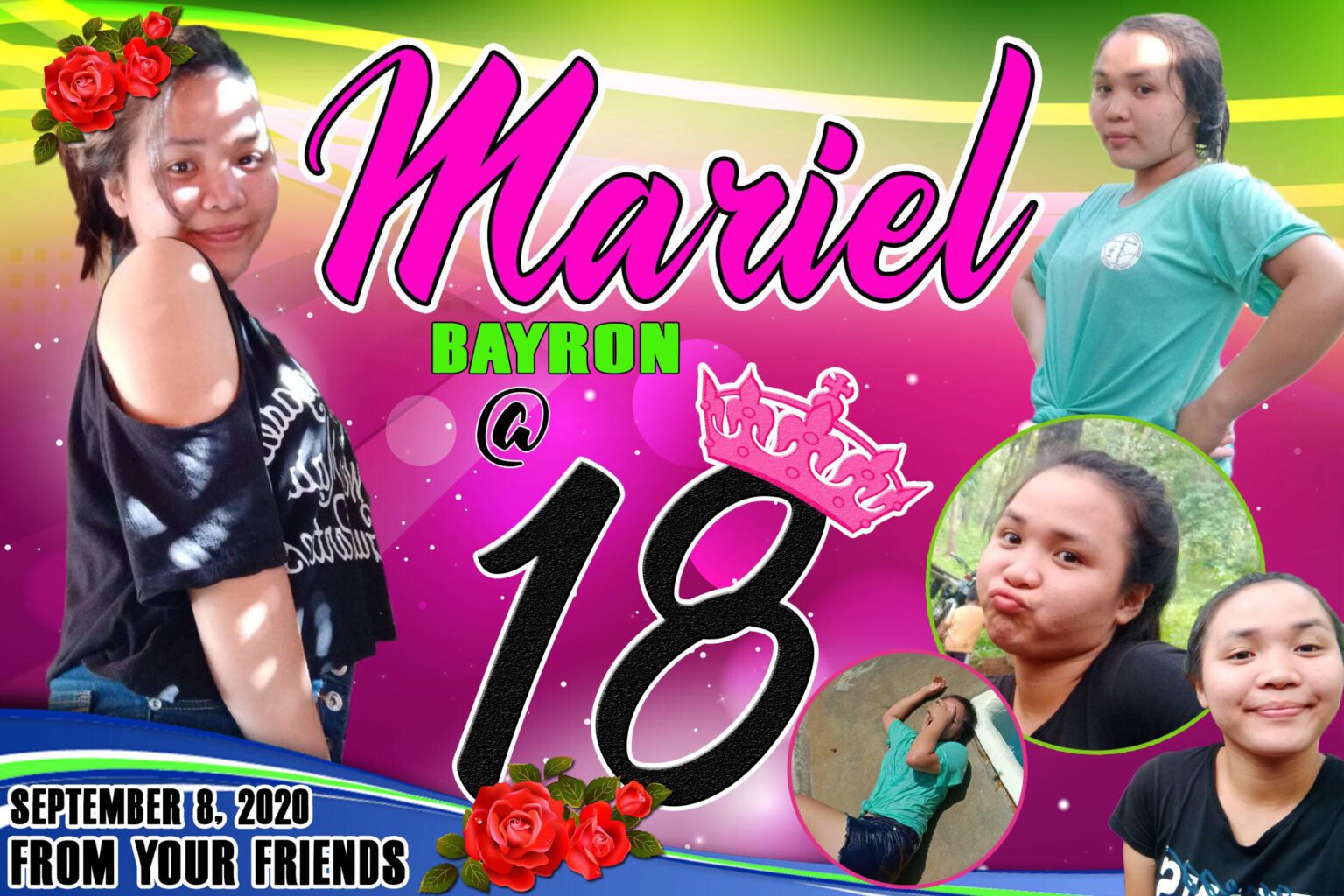 18th Birthday Tarpaulin Design