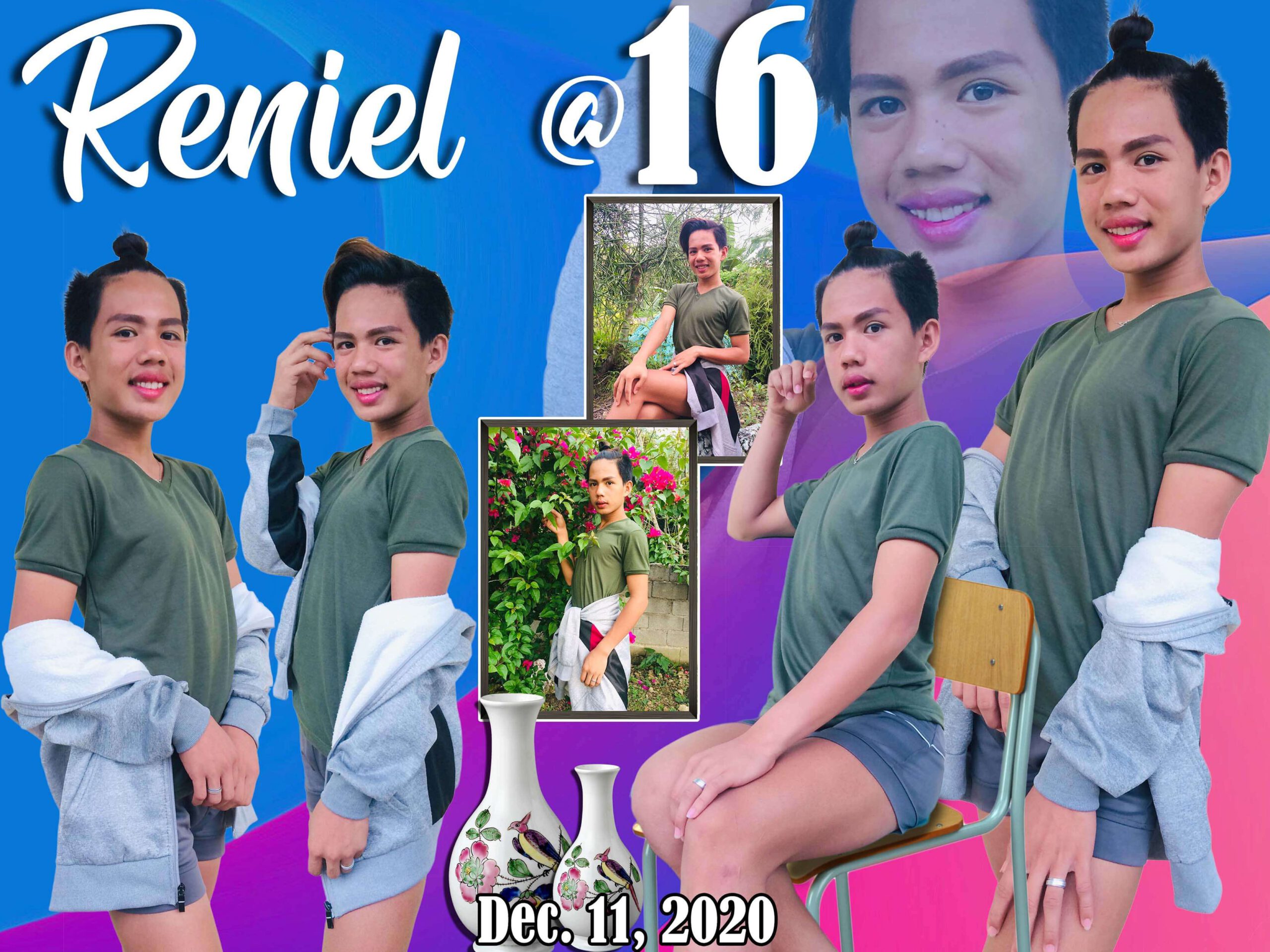 16th Birthday Simple Tarpaulin Layout