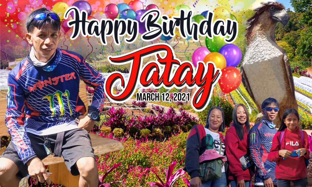 Birthday tarpaulin design for fathers