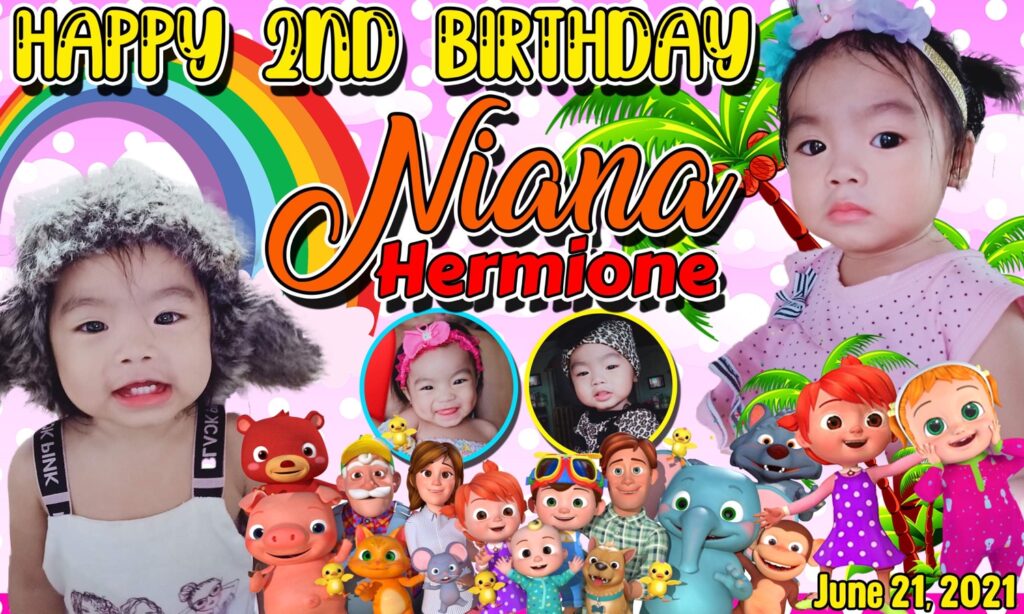 birthday tarpaulin layout cocomelon for girl 1