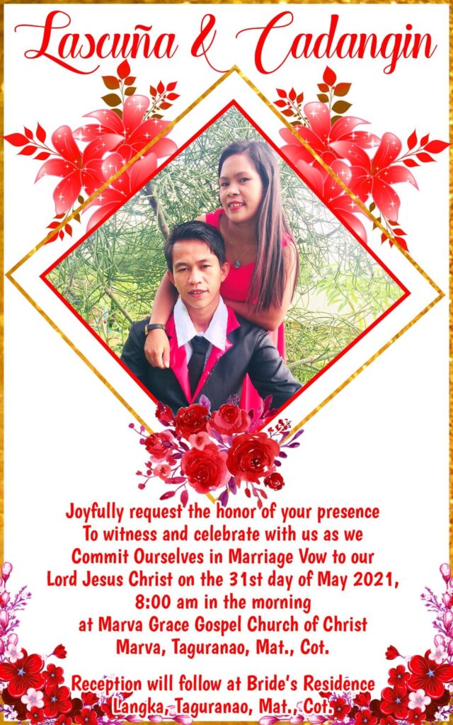 wedding invitation templates red motif simple red theme