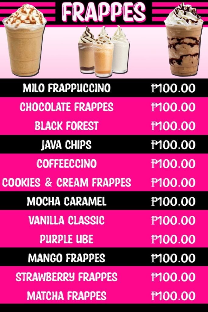 business tarpaulin design for frappes