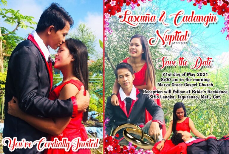 wedding invitation templates red motif