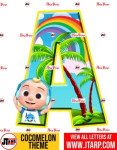 Free Printable Cocomelon Letter A to Z