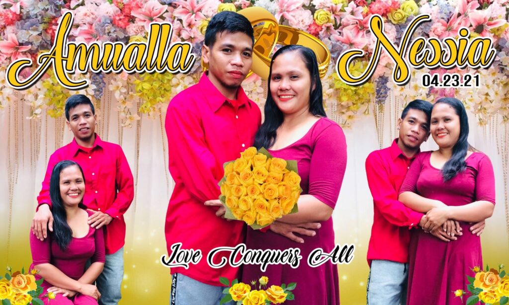 tarpaulin design for wedding yellow theme