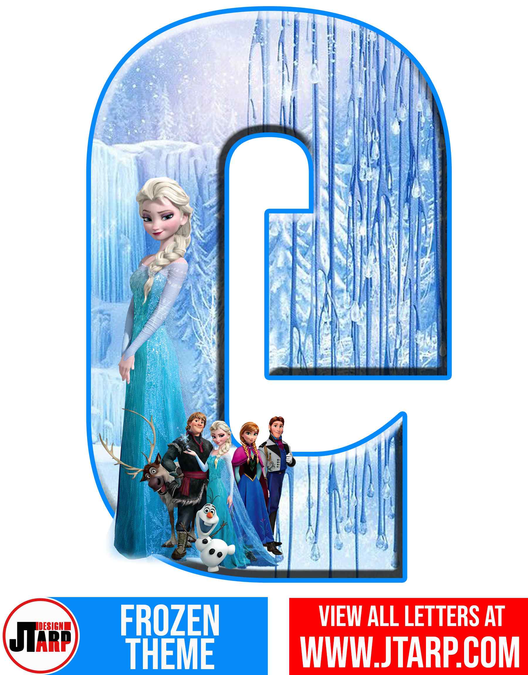 @ Frozen Alphabet Letters Printable Free