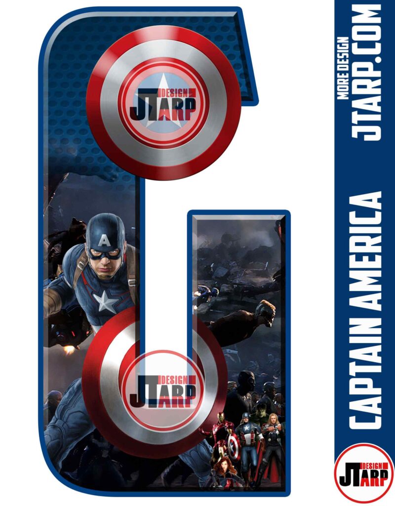 Letter G Captain America Printable