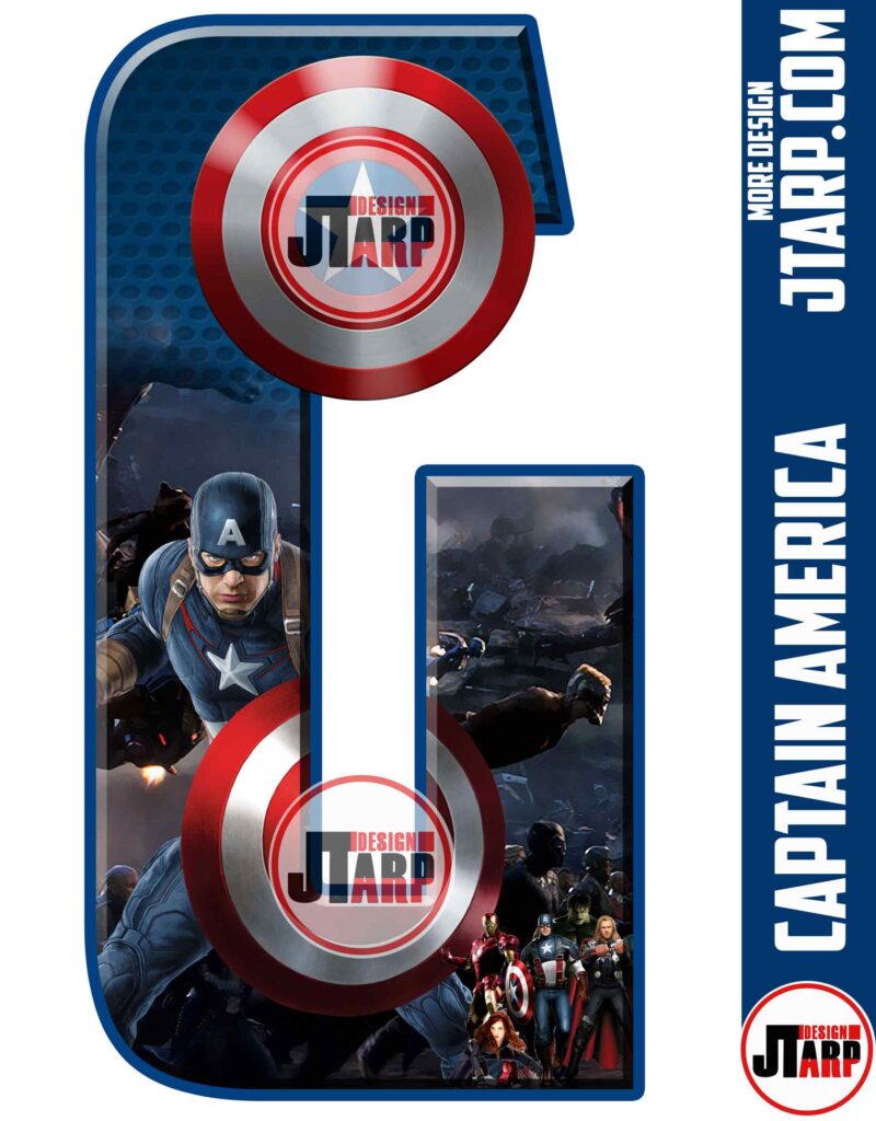 Letter G Captain America Printable