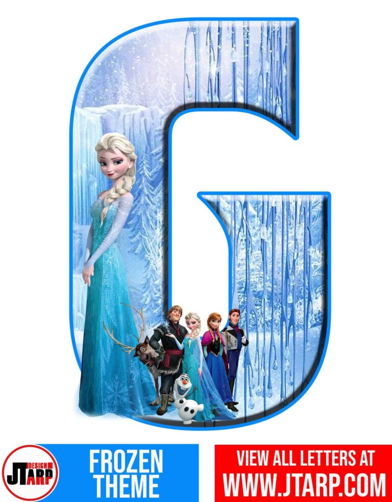 Printable Frozen Alphabet Letters A to Z