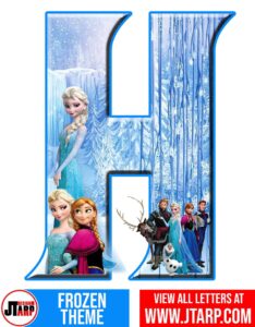 Printable Frozen Alphabet Letters A to Z
