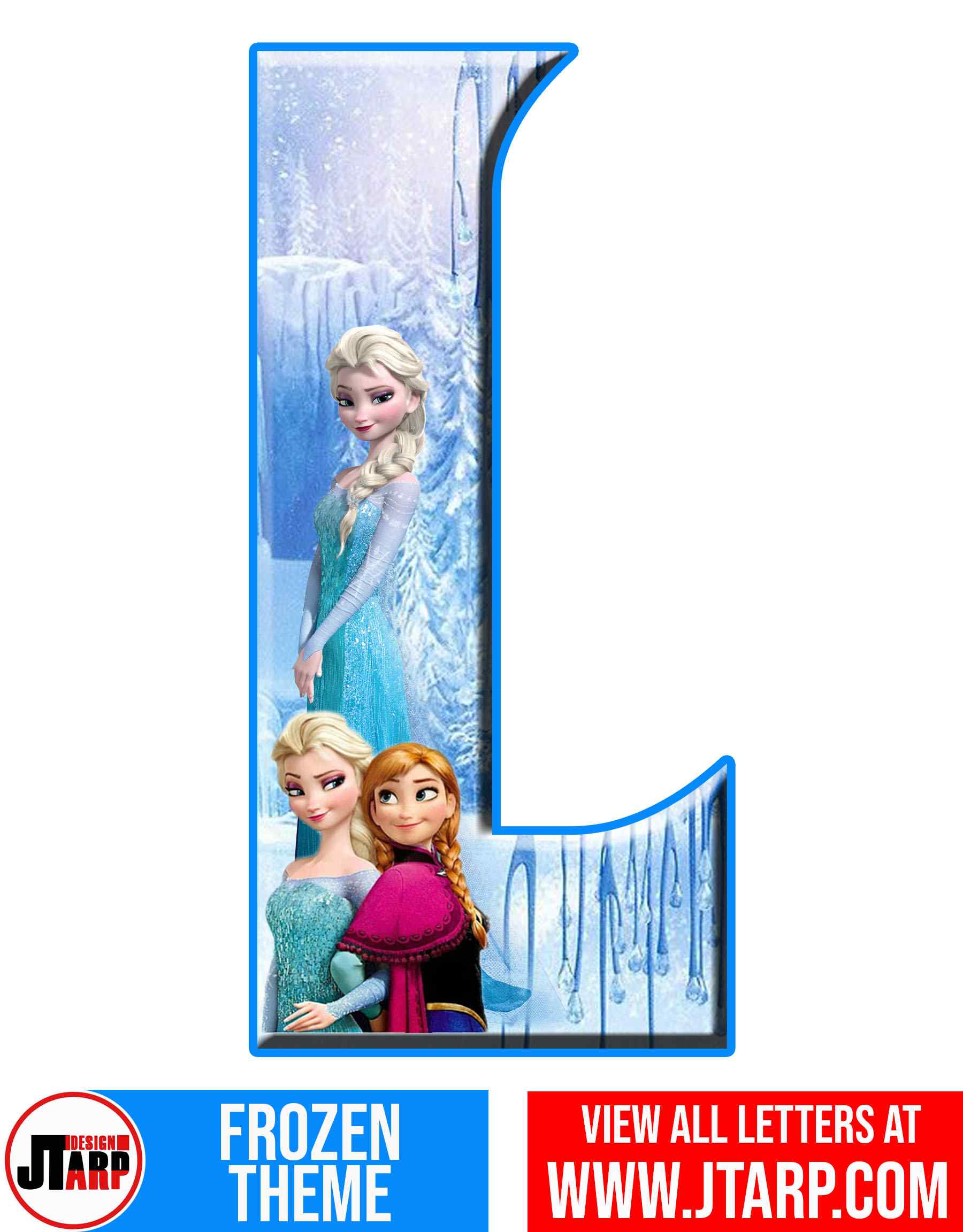 Letter L Frozen Alphabet Letters Printable Free