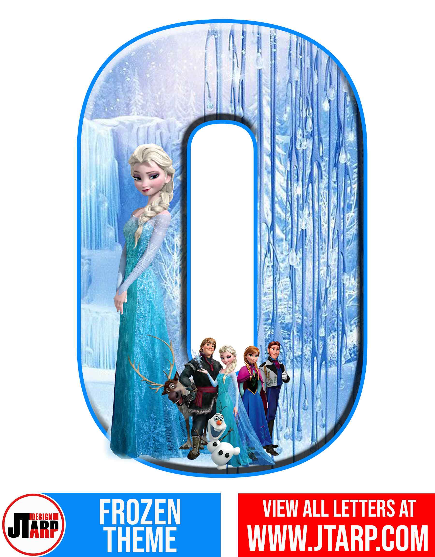 Letter O Frozen Alphabet Letters Printable Free