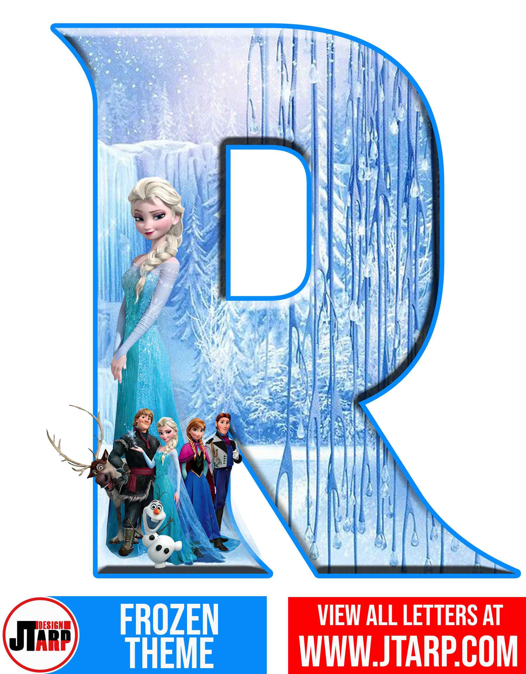 Letter R Frozen Alphabet Letters Printable Free