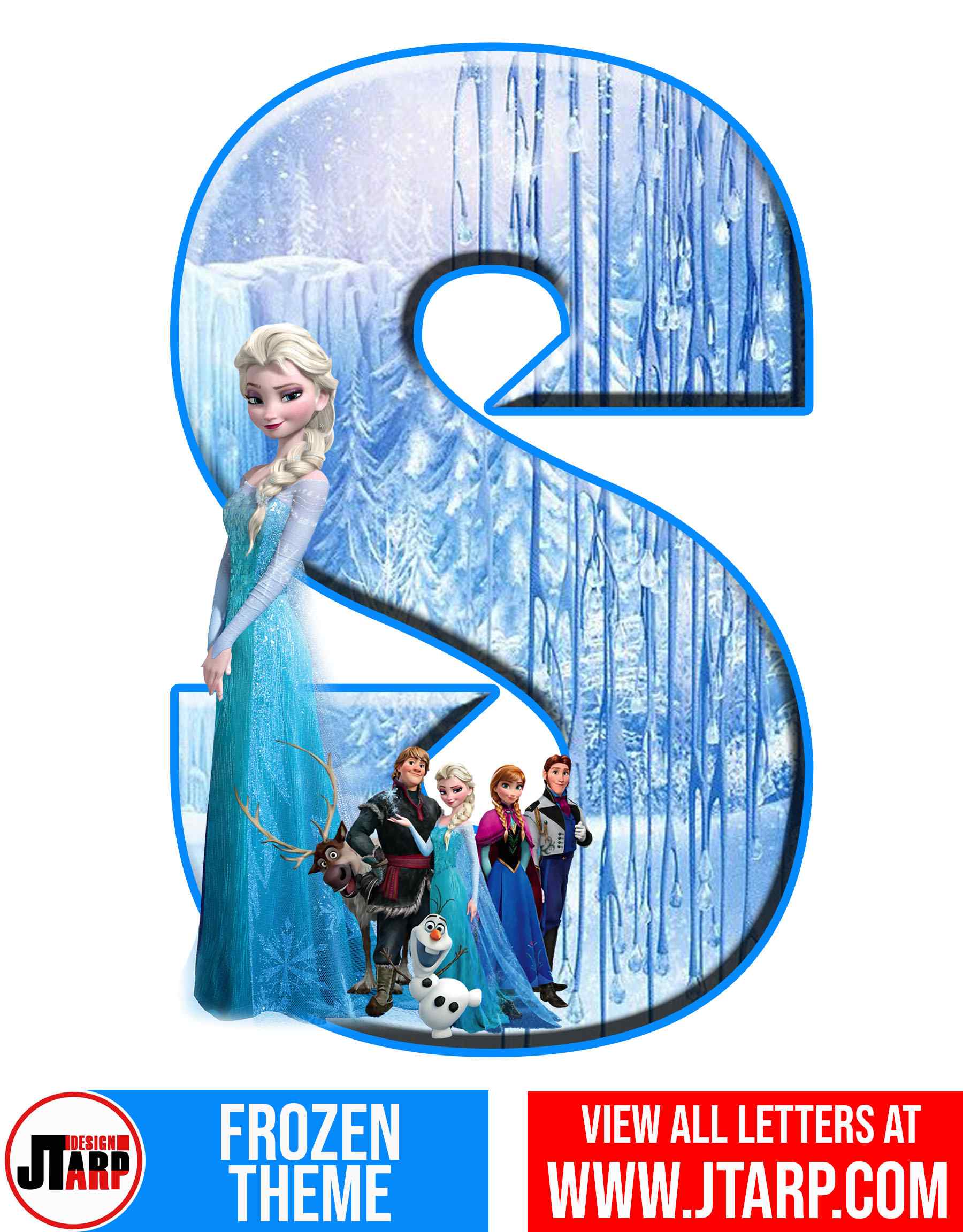 Letter S Frozen Alphabet Letters Printable Free