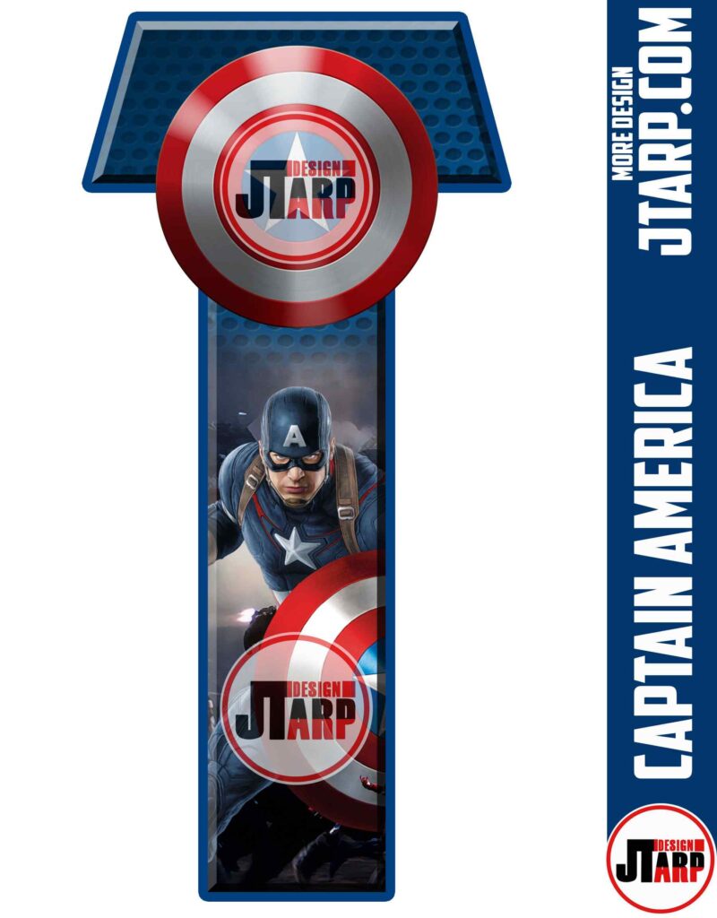 Letter T Captain America Printable