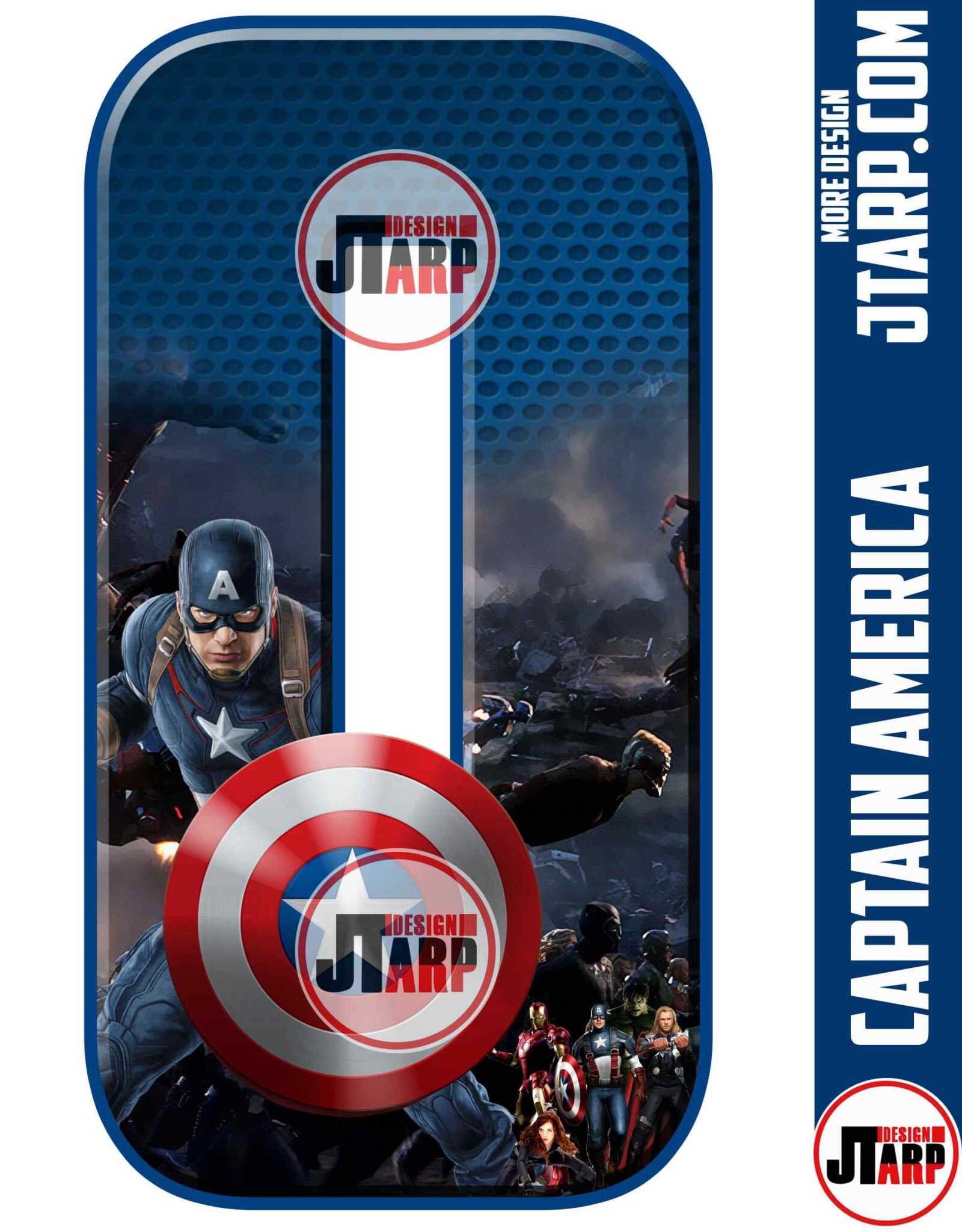 Free Captain America Printable Numbers 0 to 9