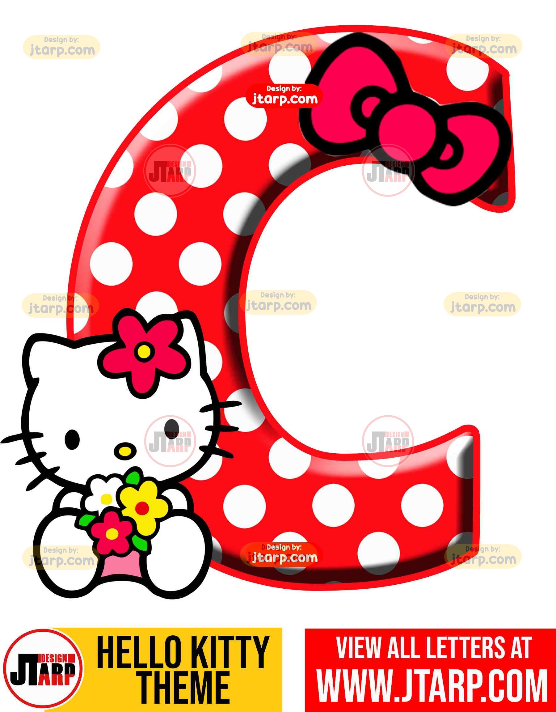 Letter c hello kitty printable letters design