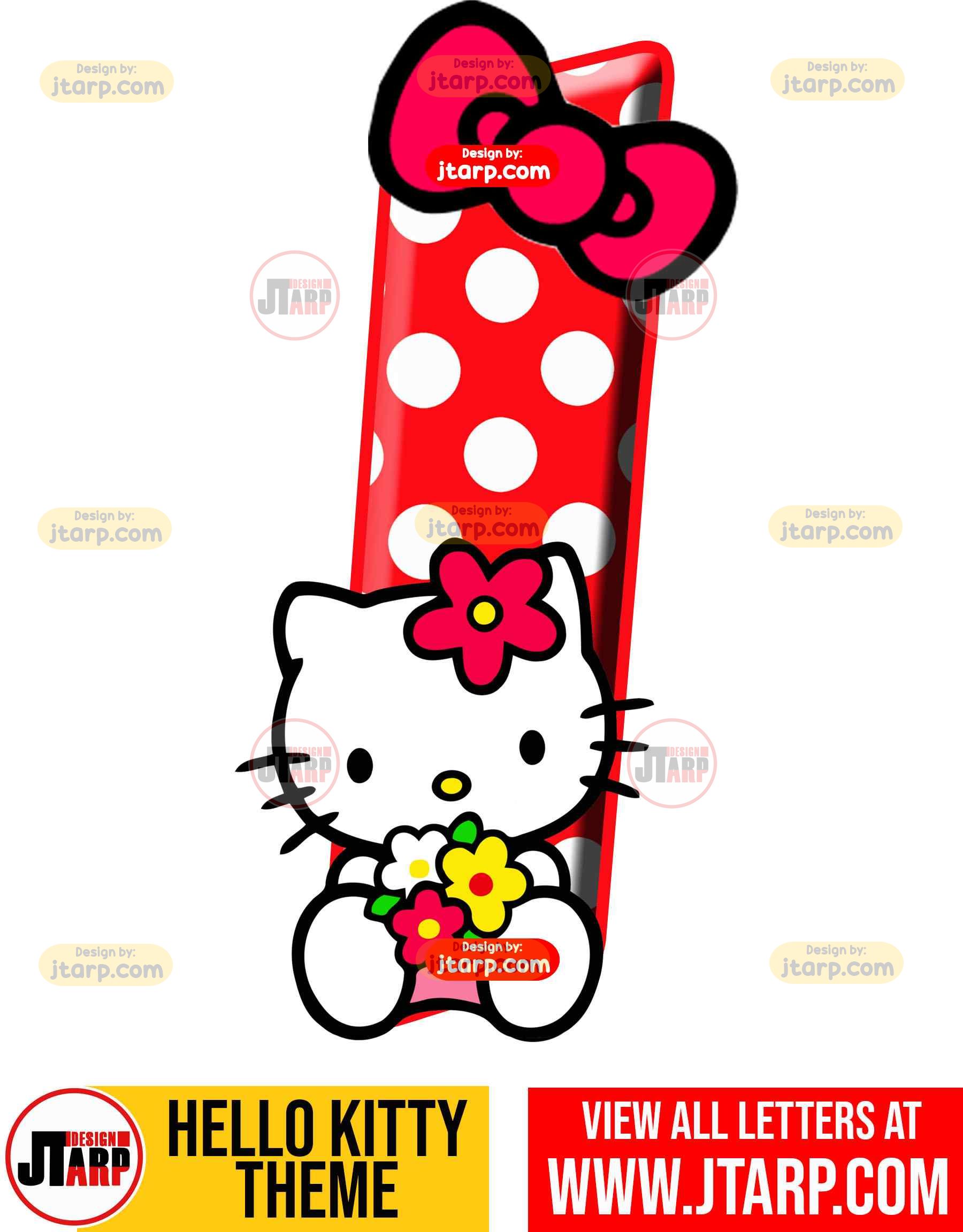 Letter I hello kitty printable letters design