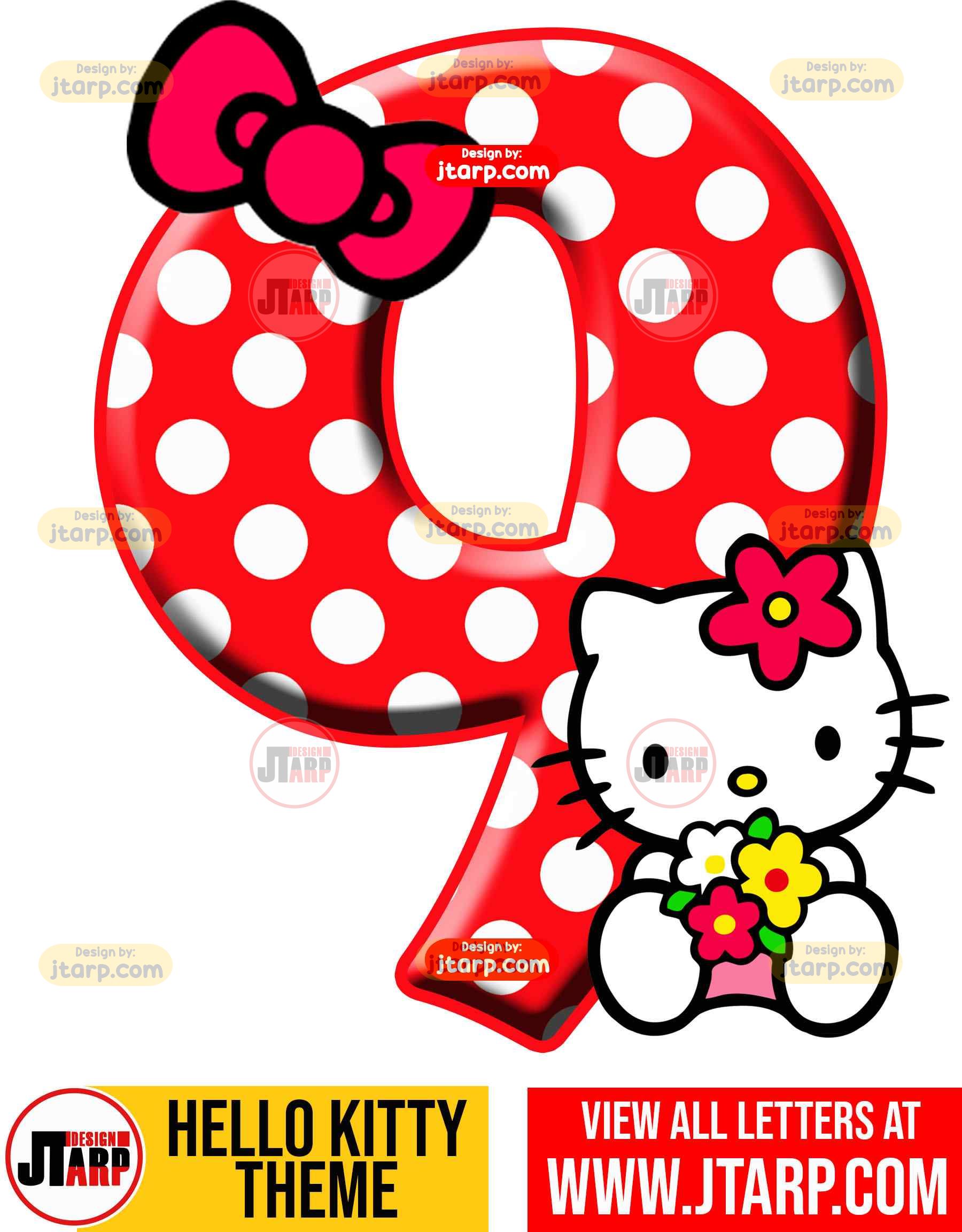 Number 9 hello kitty numbers 1 10 free download