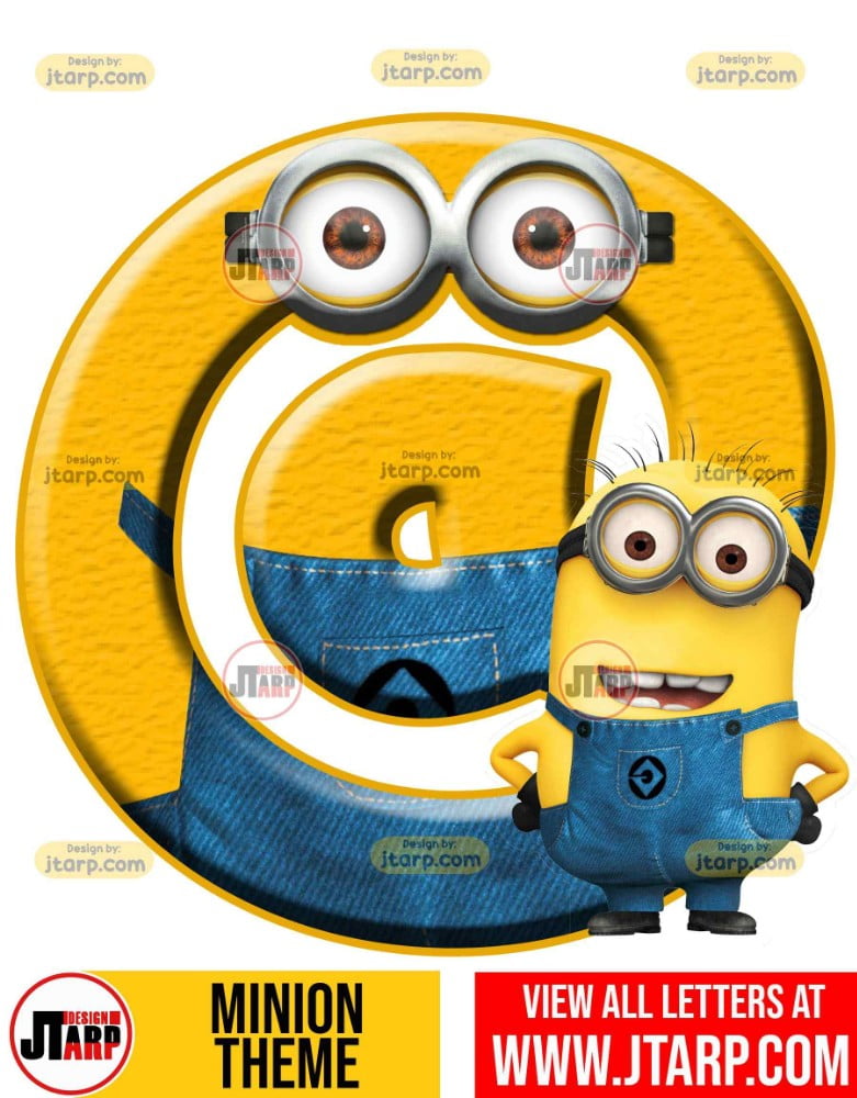 minion alphabet letters printable @