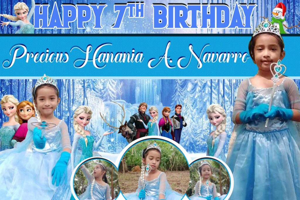 frozen birthday tarpaulin template