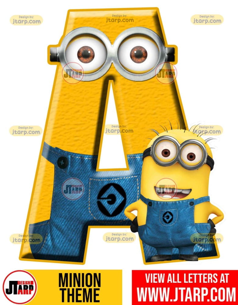 Minion Alphabet Letter a