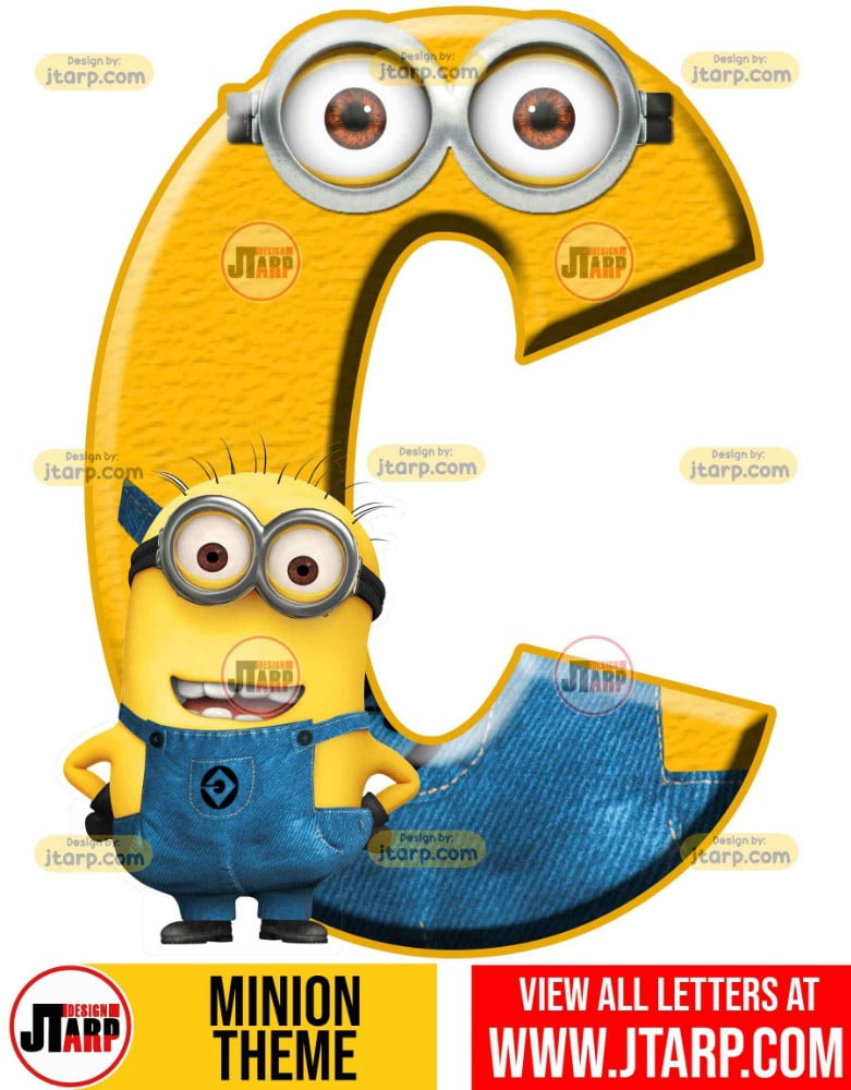 Minion Alphabet Letter c