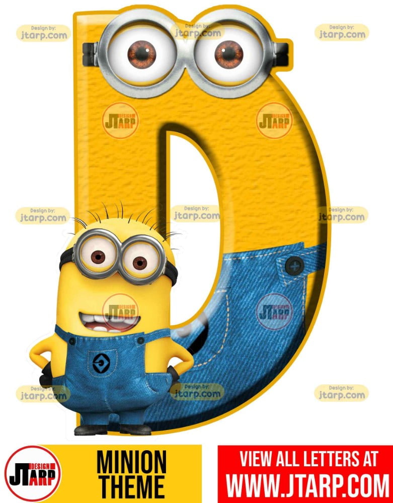 Minion Alphabet Letter d