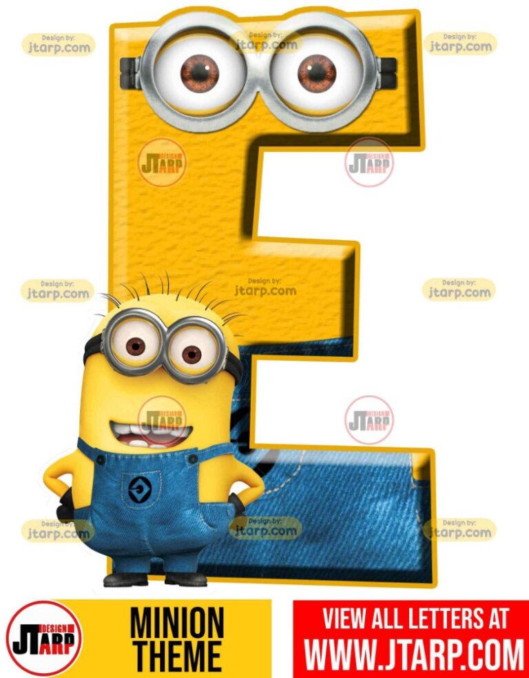 Minion Alphabet Letters A to Z