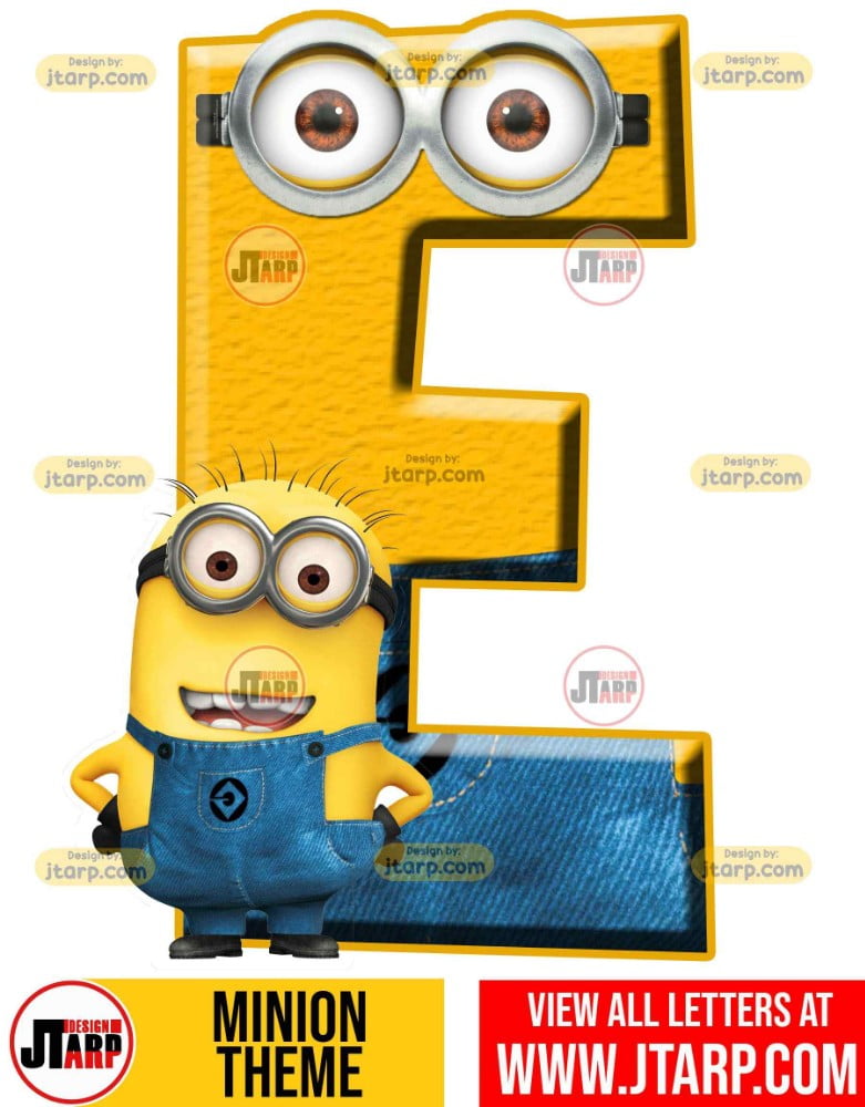 Minion Alphabet Letter e