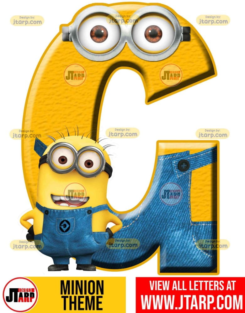 Minion Alphabet Letter g