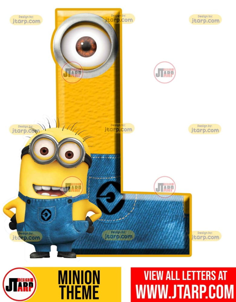 Minion Alphabet Letter l