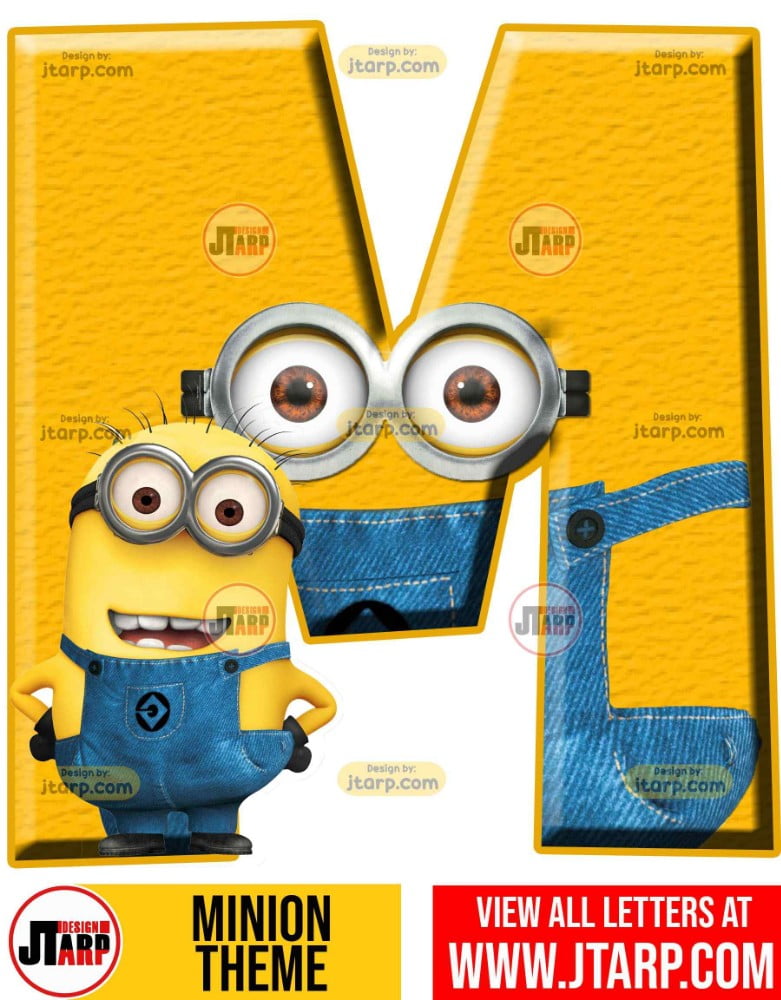 Minion Alphabet Letter m