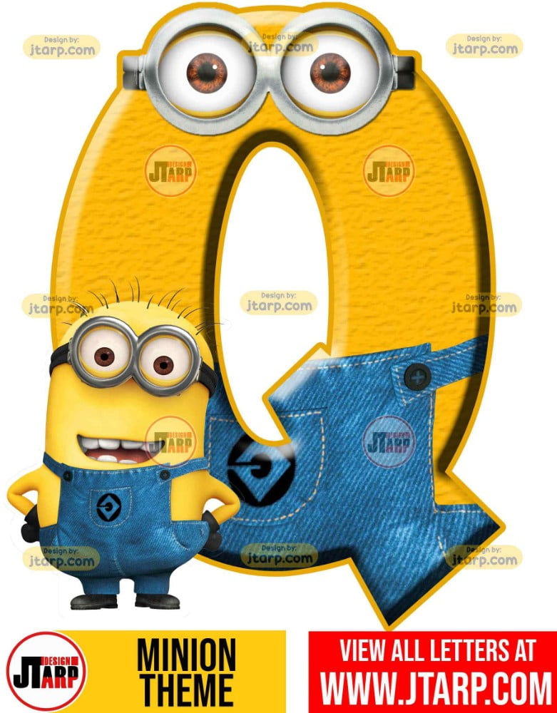 minion printable letter q