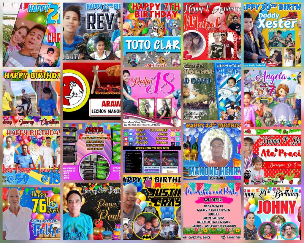 birthday tarpaulin layout template Compilation