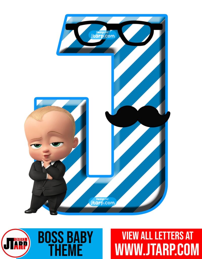 boss baby letter j free printable