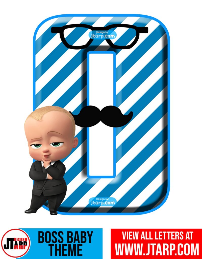 boss baby letter o free printable