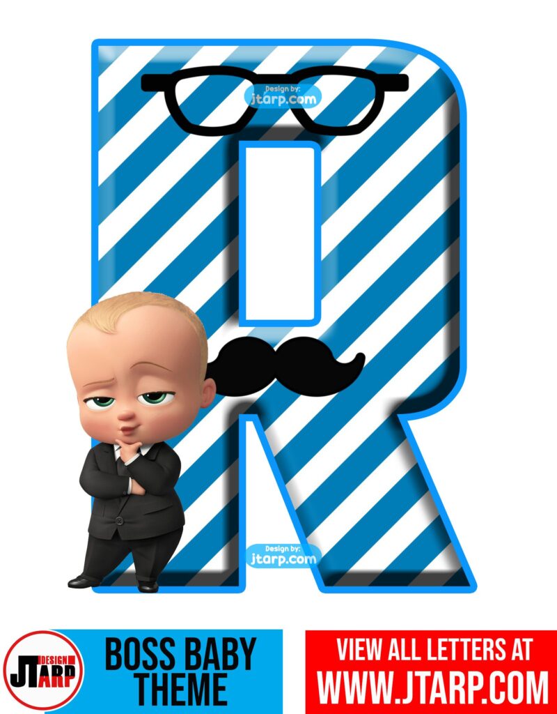 boss baby letter r free printable