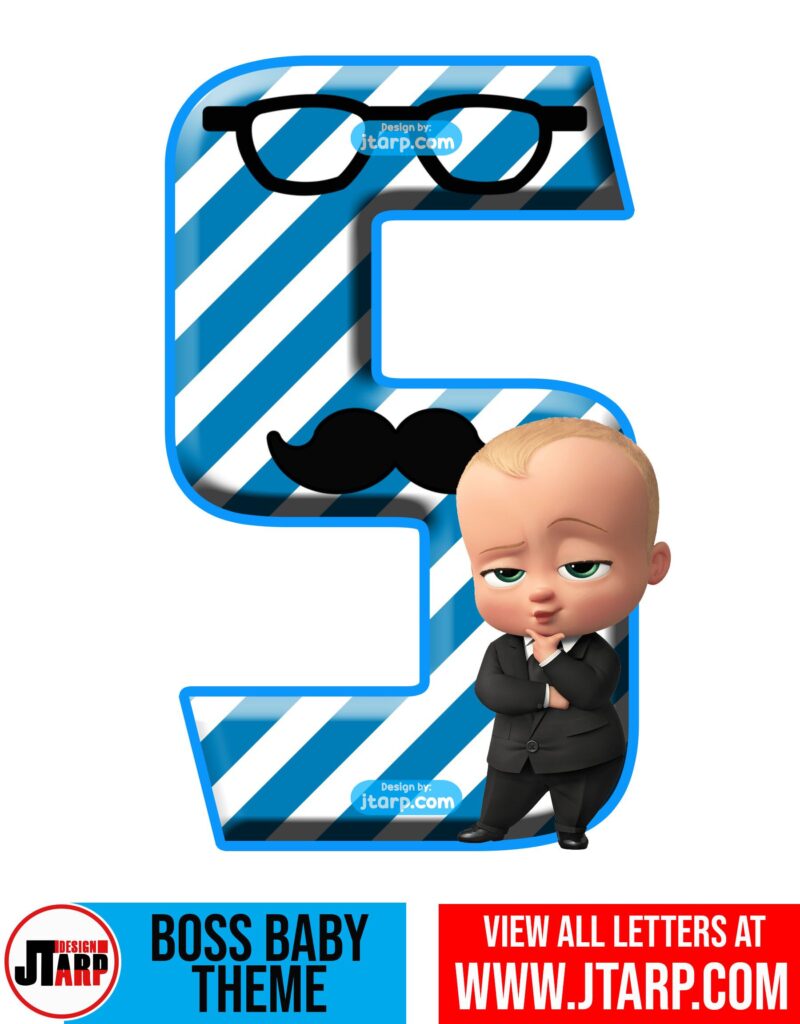 boss baby letter s free printable