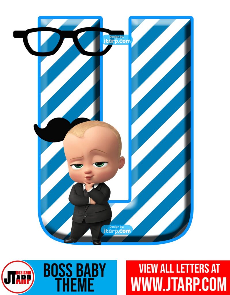 boss baby letter u free printable