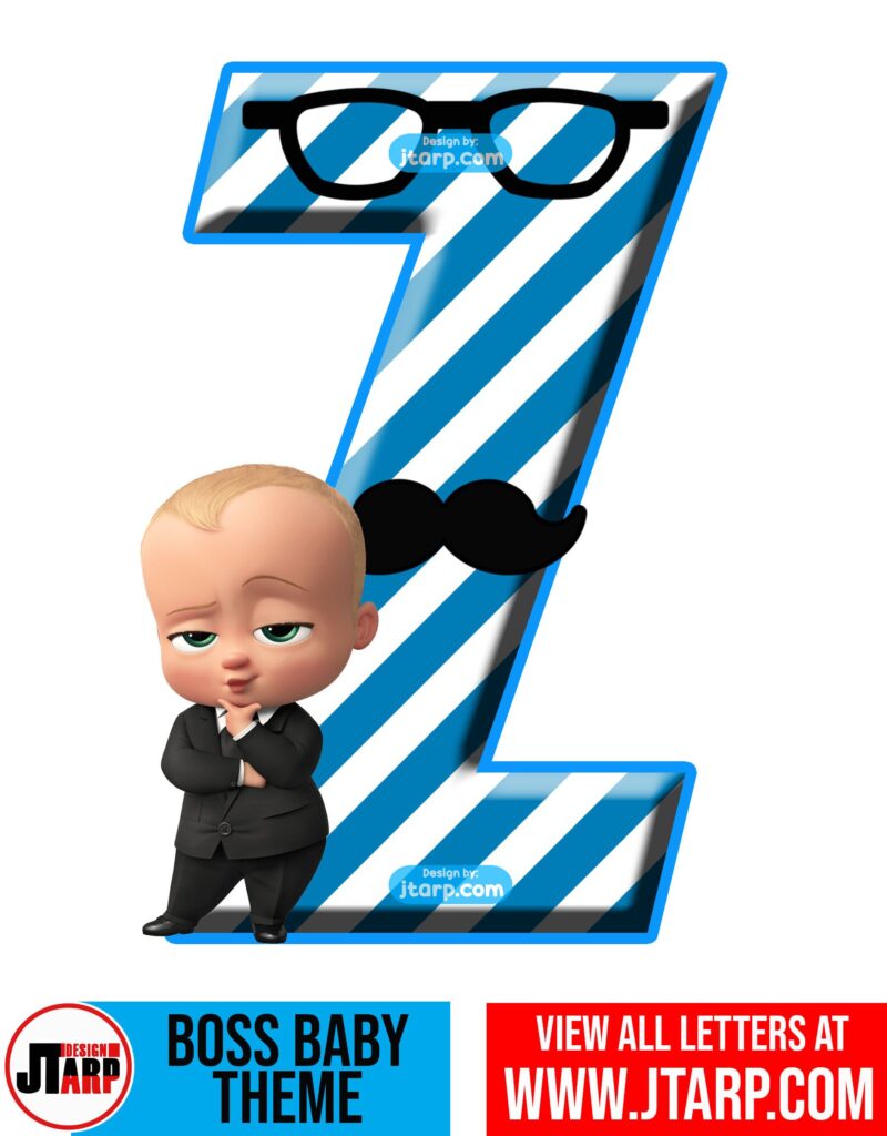 boss baby letter z free printable